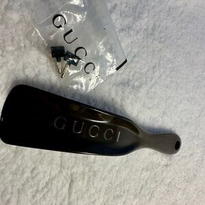 Gucci Black Shoe Horn and extra heel caps